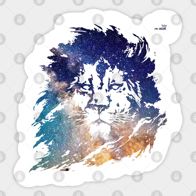 Astro Lion Sticker by IamValkyrie